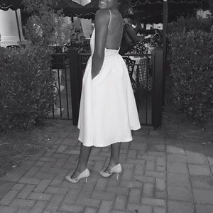 White Lulus Elegant Dress